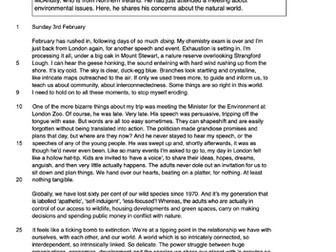 AQA Language Paper 2 for 2026 onwards - Diary of a Young Naturalist