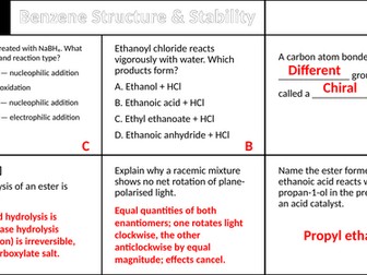 AQA A Level Chemistry Benzene Structure & Stability (3.3.10)