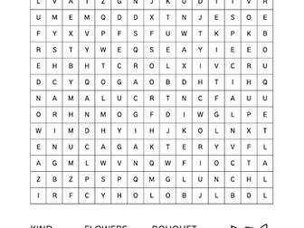 Mothers day word search