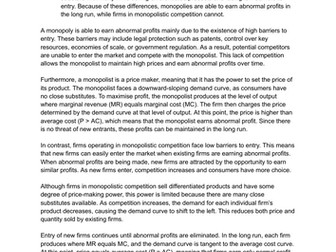 IB Economics Paper 1 Microeconomics sample answer