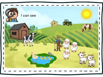 Farm “I Can See” picture prompt for EYFS & KS1