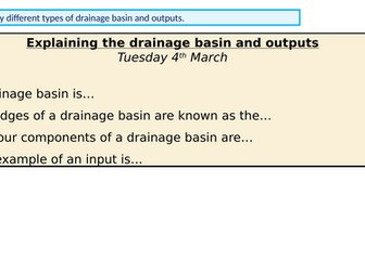 A Level Geography Rivers (Hydrology and Fluvial Morphology)
