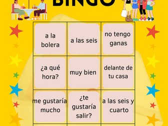 ¿te gustaría salir? bingo