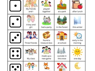 Roll & Write a sentence