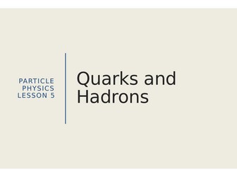 AQA A level Physics Particles Quarks and Hadrons