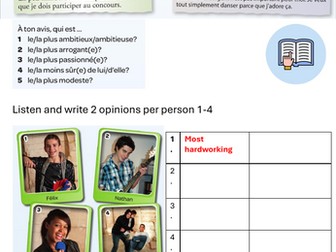 Studio 2 rouge Module 5 unit 4 - c'est qui le meilleur?