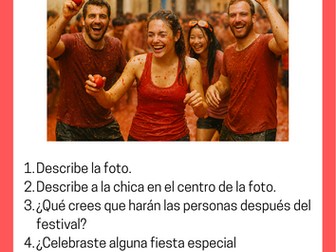 La Tomatina IGCSE example photo