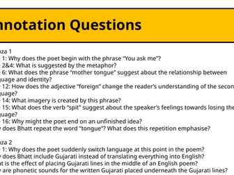 Annotations for Search for My Tongue