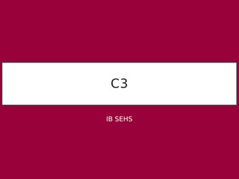 IB SHES Psychology C3 (Full Powerpoint)