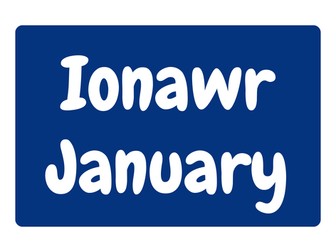 Wall displays - Months of the year / Misoedd y flwyddyn