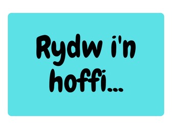 Wall displays - Sentence patterns / Mynegi barn