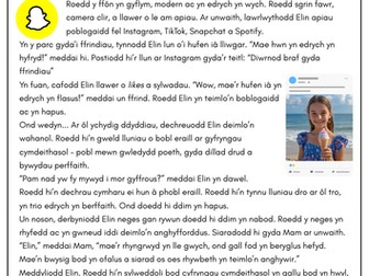 Stori fer - Technoleg / Short story - technology