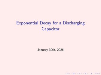 A Level Physics Discharge/Charge Capacitance
