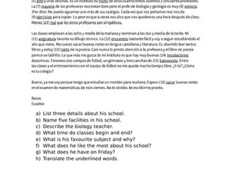 Colegio, mi rutina diaria y las vacaciones