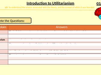 Introduction to Utilitarianism Slides & Lesson