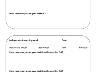 Y2 fluency and reasoning maths starters extensions