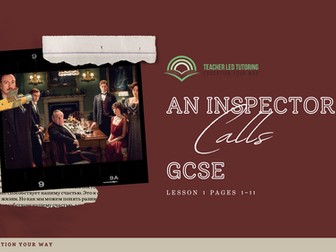 An Inspector Calls Scheme of Work