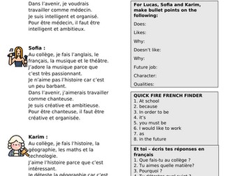 Easy French future jobs