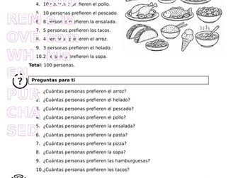 Easy Spanish food survey
