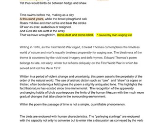 "February Afternoon" A /AS LEVEL ENGLISH LITERATURE (WJEC) Edward Thomas Anthology