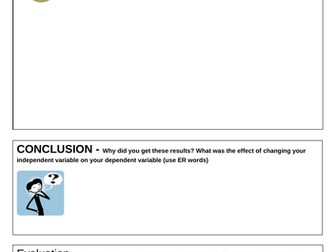 Science KS3 Experiment writing frame