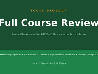 IGCSE Biology Full Course Review PPT