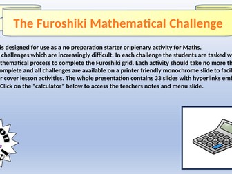 The Furoshiki  Mathematical Challenge