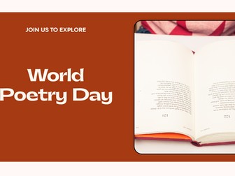 World Poetry Day Assembly PowerPoint | Celebrating Poetry & Creative Writing | Primary School (KS1 &