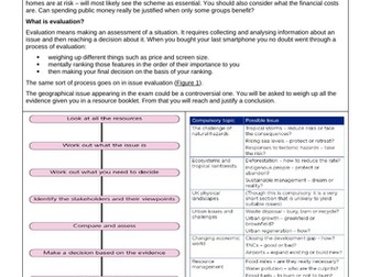 Geographical Applications (Fieldwork & Issue Evaluation)