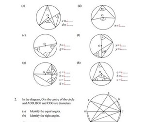 Circle Theorem Lessons