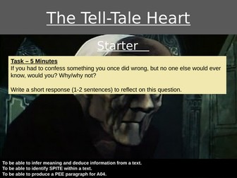 GCSE English Language - Evaluation of The Tell Tale Heart