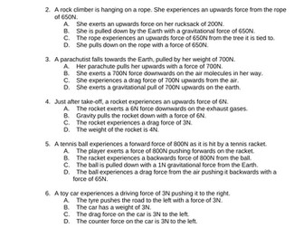 Worksheet - Interaction Pairs Multiple Choice