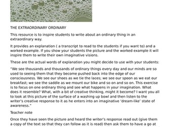 Writing exercise: The extraordinary ordinary