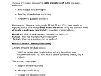 Teaching the Bible with Confidence | KS2–KS3 | Teacher Guide & CPD Resource