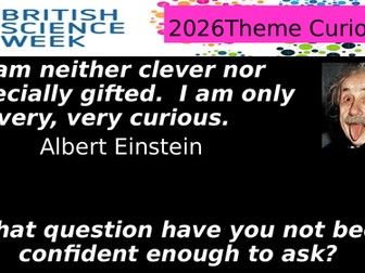 Science week 2026 Assembly on Curiousity