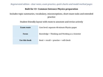 ISEB BIOLOGY REVISION BOOKLET