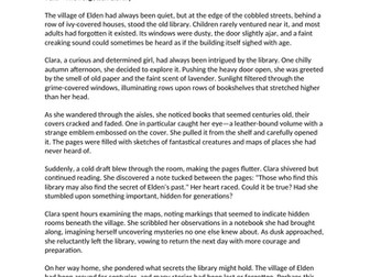 Year 6 SATs Reading Test 1 – Fiction, 36 Questions, 40 Marks