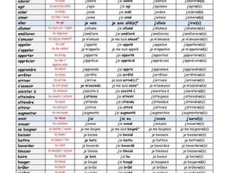 250 French Verbs for Key Stage 4