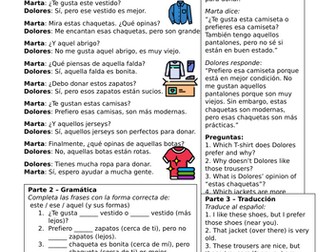 New GCSE Spanish, this that these those