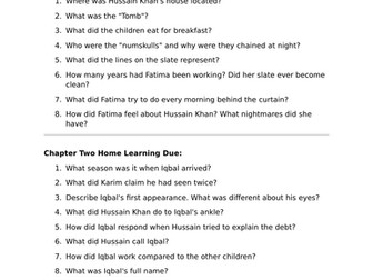 Complete Y7 Unit: Iqbal Francesco D'Adamo (20-30 hours)