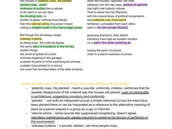 IGCSE English Literature Poem Analysis