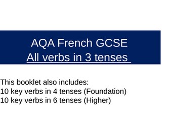 AQA French GCSE Verb Booklet