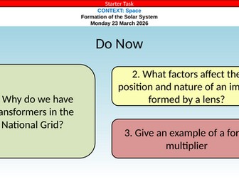 AQA GCSE Physics Space