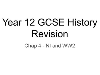 GCSE Revision: Northern Ireland and the Second World War (1939–1945)