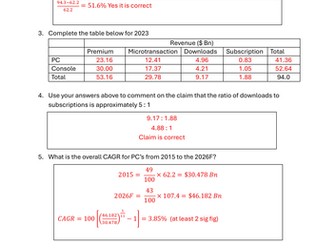 AQA Core Maths - Paper 2 - 2026 Preliminary Material Practice Questions