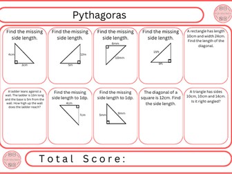 Pythagoras - 10 Questions