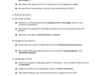 The Skunk - Seamus Heaney