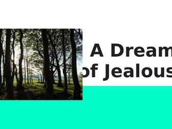 A Dream of Jealousy - Seamus Heaney