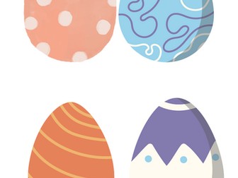 Name Writing Easter eggs