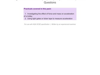 AQA GCSE Physics Required Practical- Acceleration